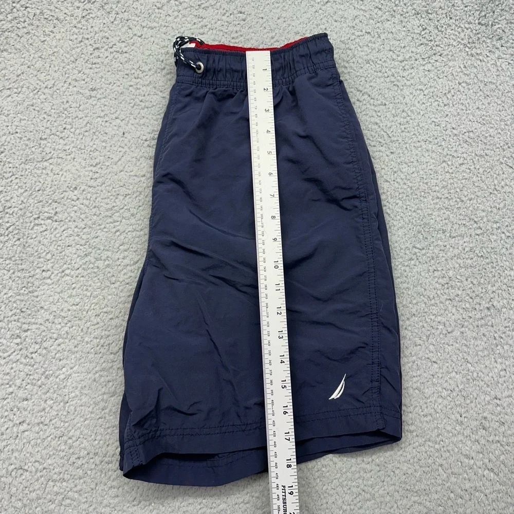 Nautica VDR‎ 693 311 Mens Size Medium Swim Trunks Shorts Blue Nylon / Polyester